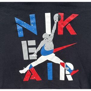 Nike Air Jordan Men's Large Pull Over Black Hoodie‎